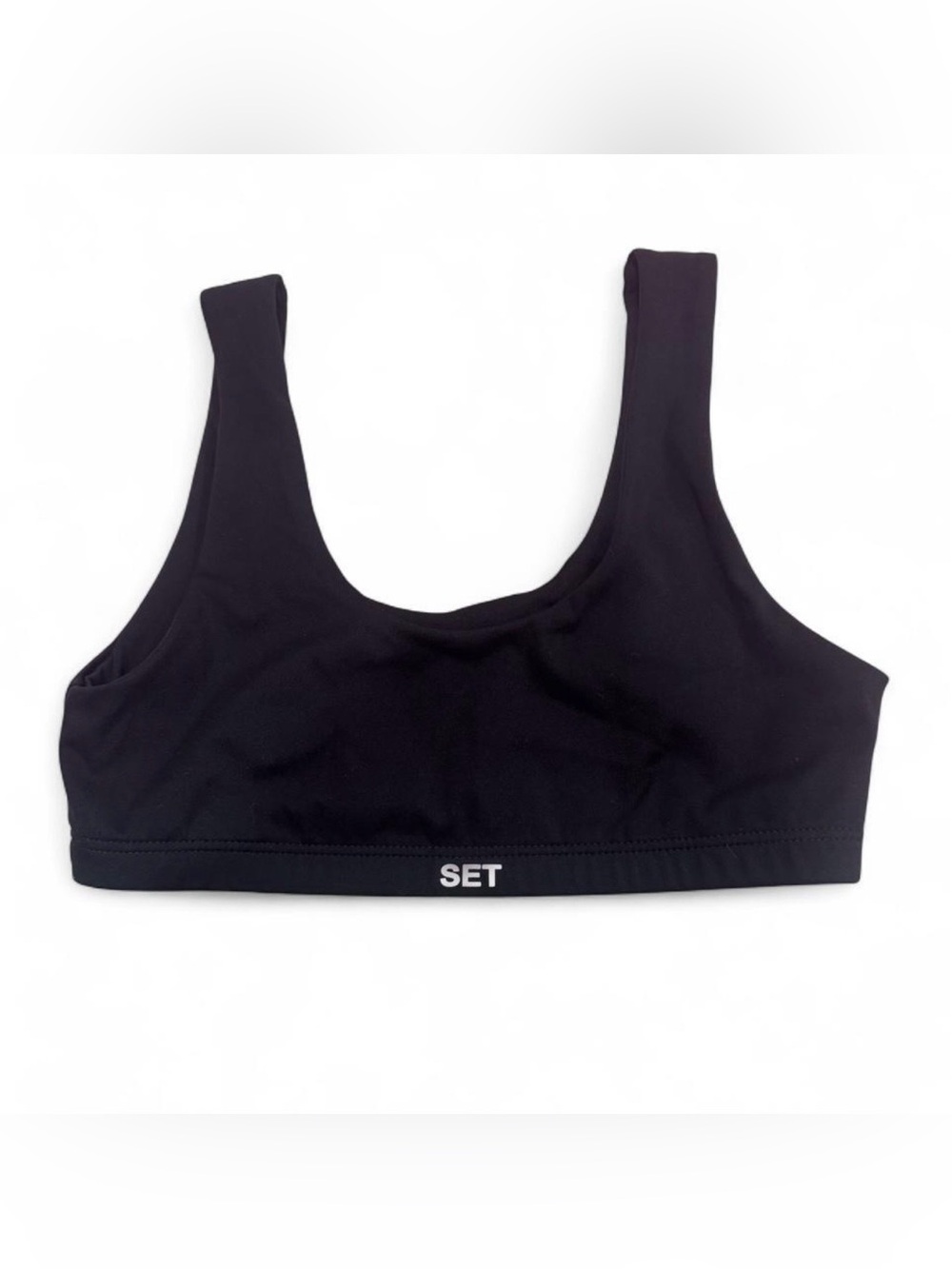 SET Active Black Scoop Sports Bralette